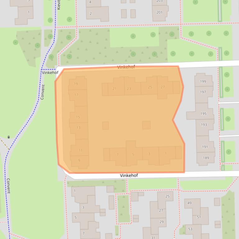 Kaart van postcodegebied 5702NS.
