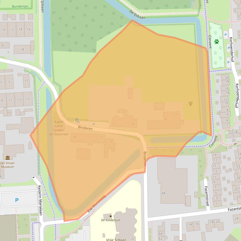 Kaart van postcodegebied 5702NT.