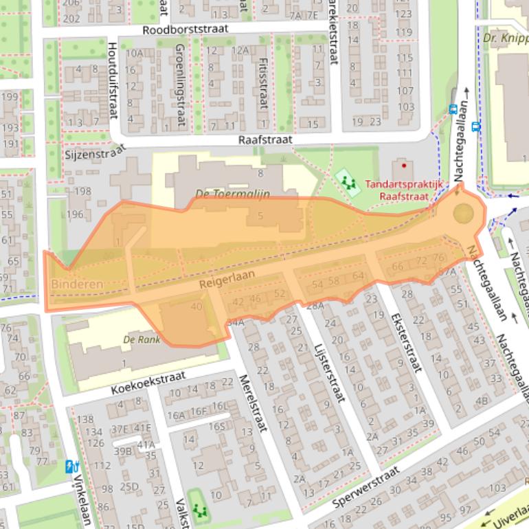 Kaart van postcodegebied 5702PT.
