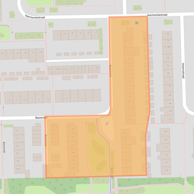 Kaart van postcodegebied 5702SH.
