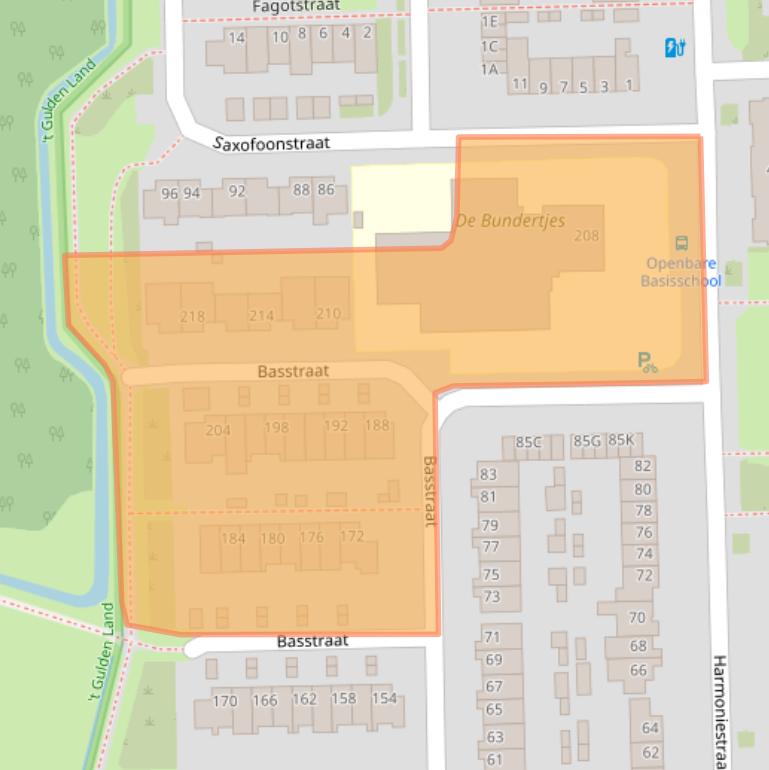 Kaart van postcodegebied 5702SM.