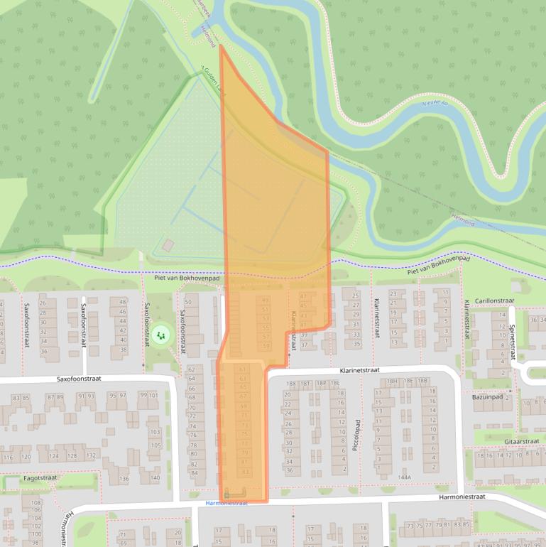 Kaart van postcodegebied 5702ST.