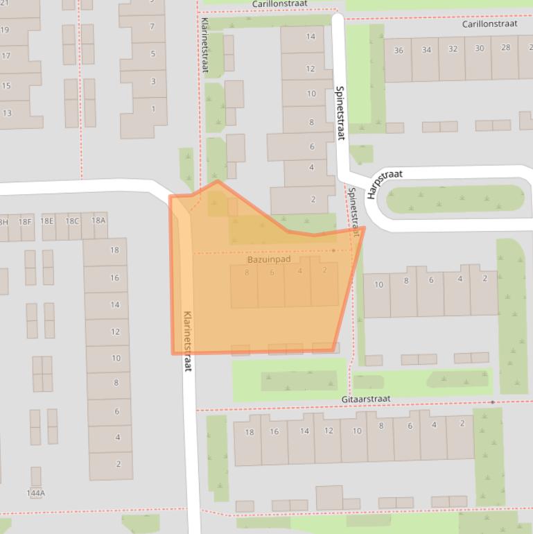 Kaart van postcodegebied 5702SX.