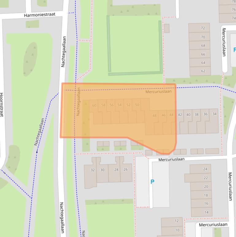 Kaart van postcodegebied 5702TP.