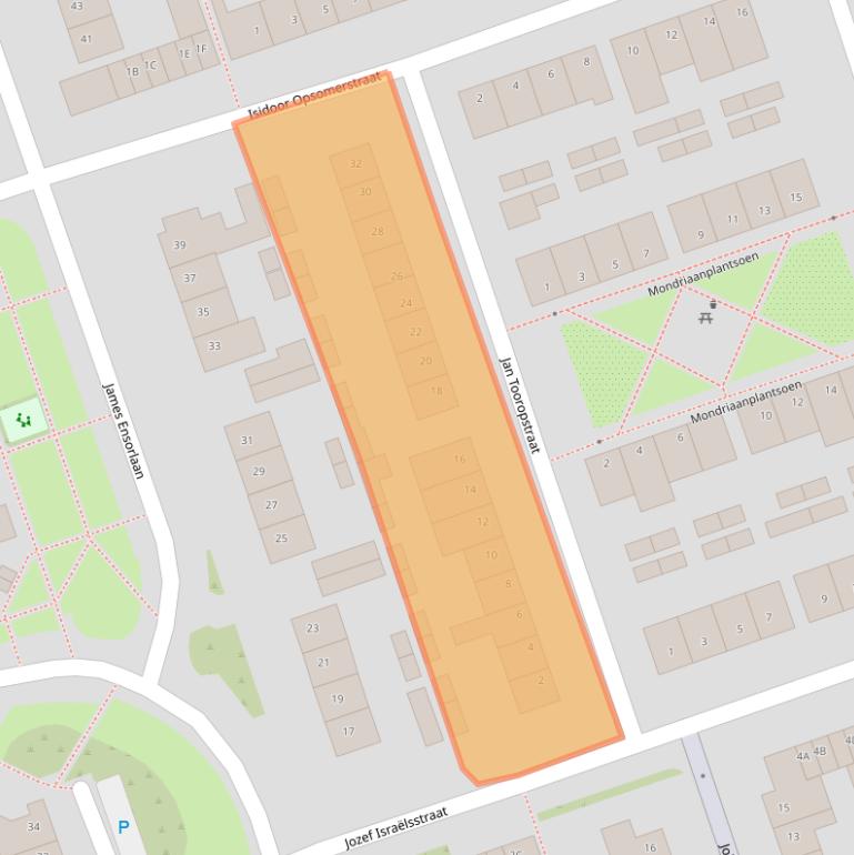 Kaart van postcodegebied 5702VA.