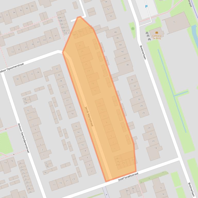 Kaart van postcodegebied 5702VG.