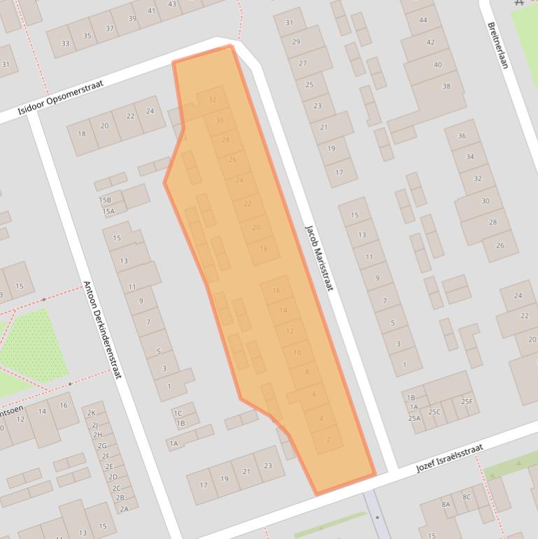 Kaart van postcodegebied 5702VH.
