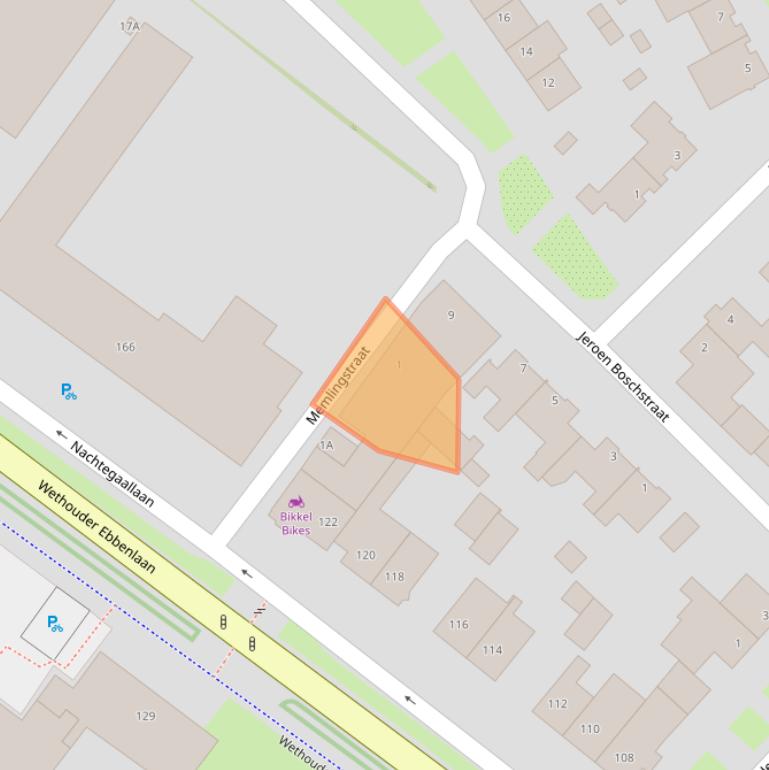 Kaart van postcodegebied 5702XN.