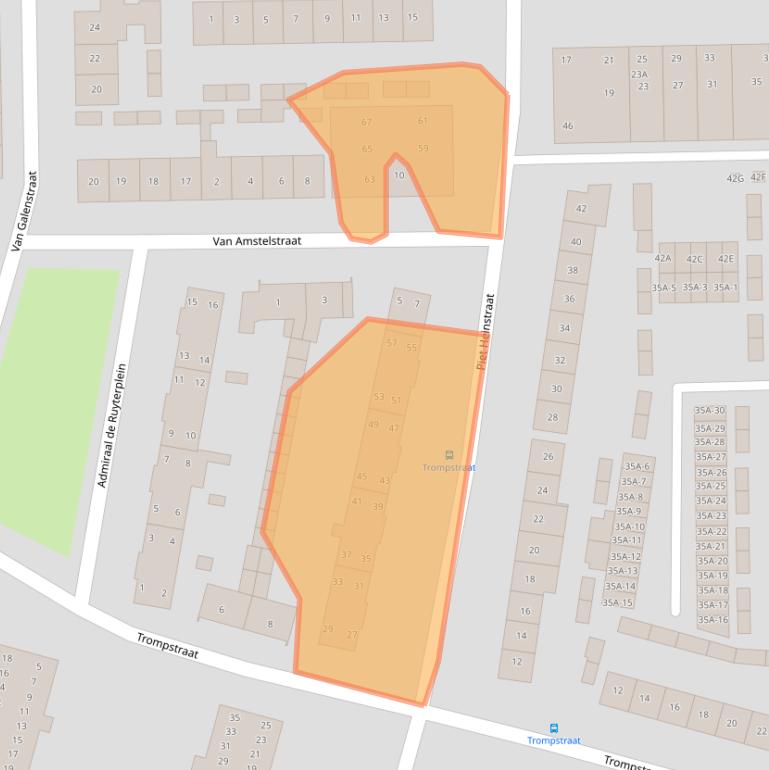 Kaart van postcodegebied 5703AK.