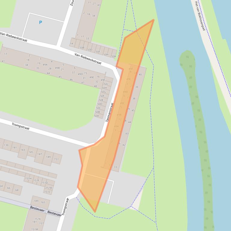 Kaart van postcodegebied 5703AV.