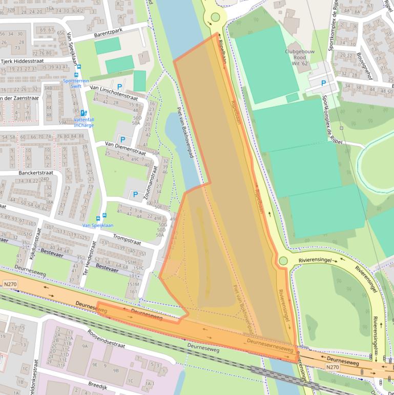 Kaart van postcodegebied 5703AW.
