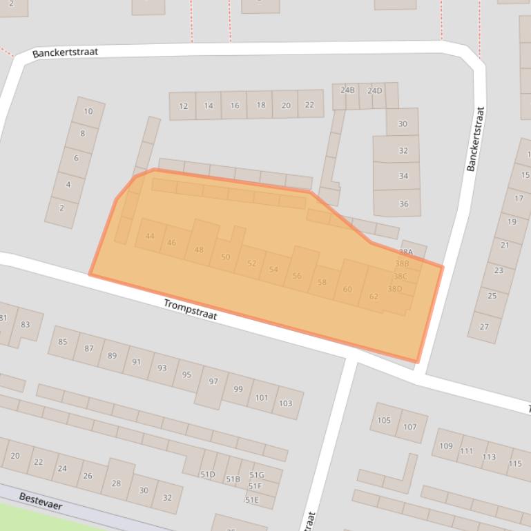 Kaart van postcodegebied 5703BH.