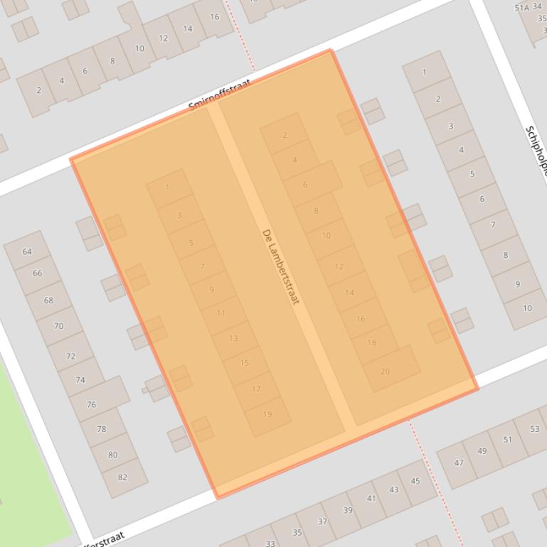 Kaart van postcodegebied 5703GD.