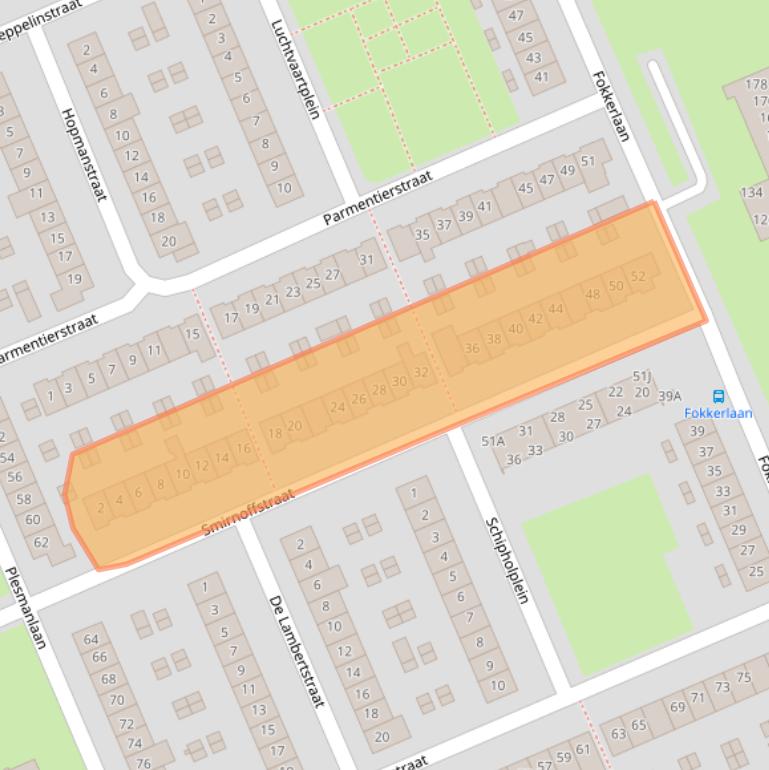 Kaart van postcodegebied 5703GH.