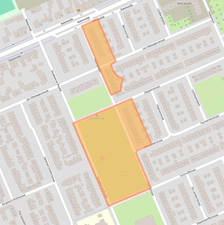 Kaart van postcodegebied 5703HB.