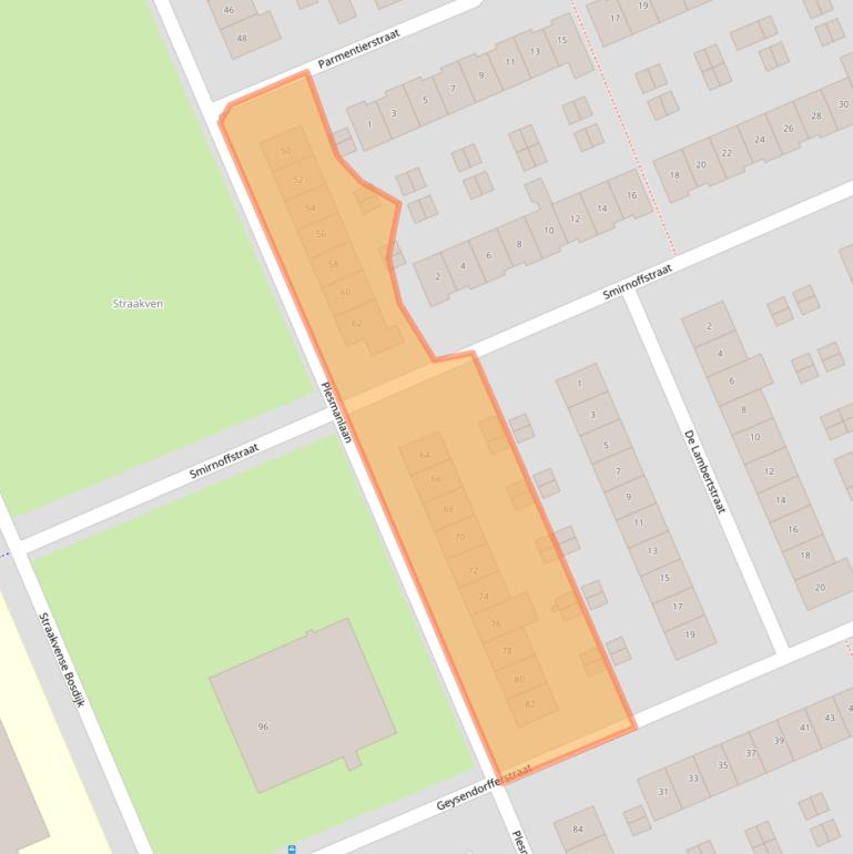 Kaart van postcodegebied 5703HC.