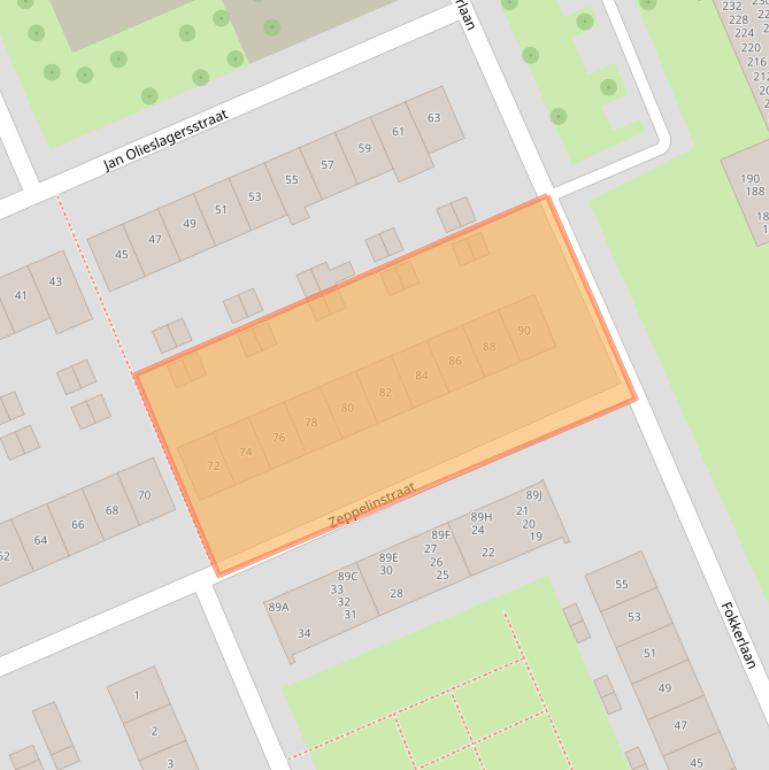 Kaart van postcodegebied 5703HM.