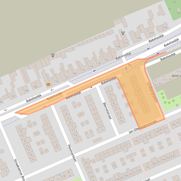 Kaart van postcodegebied 5703HR.