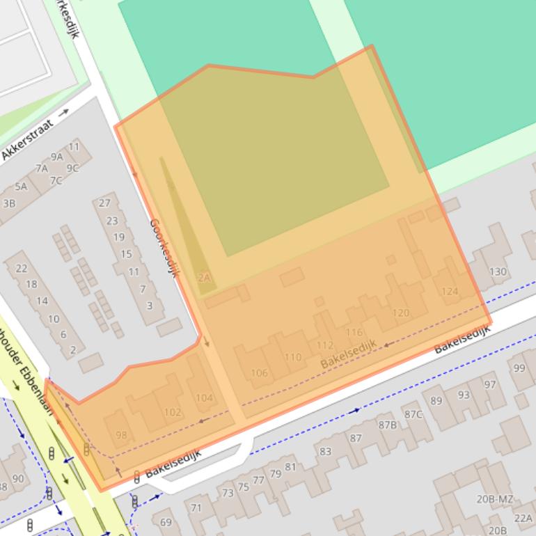 Kaart van postcodegebied 5703JD.