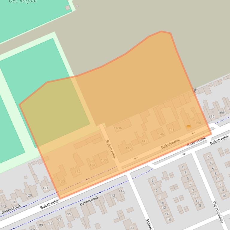 Kaart van postcodegebied 5703JE.