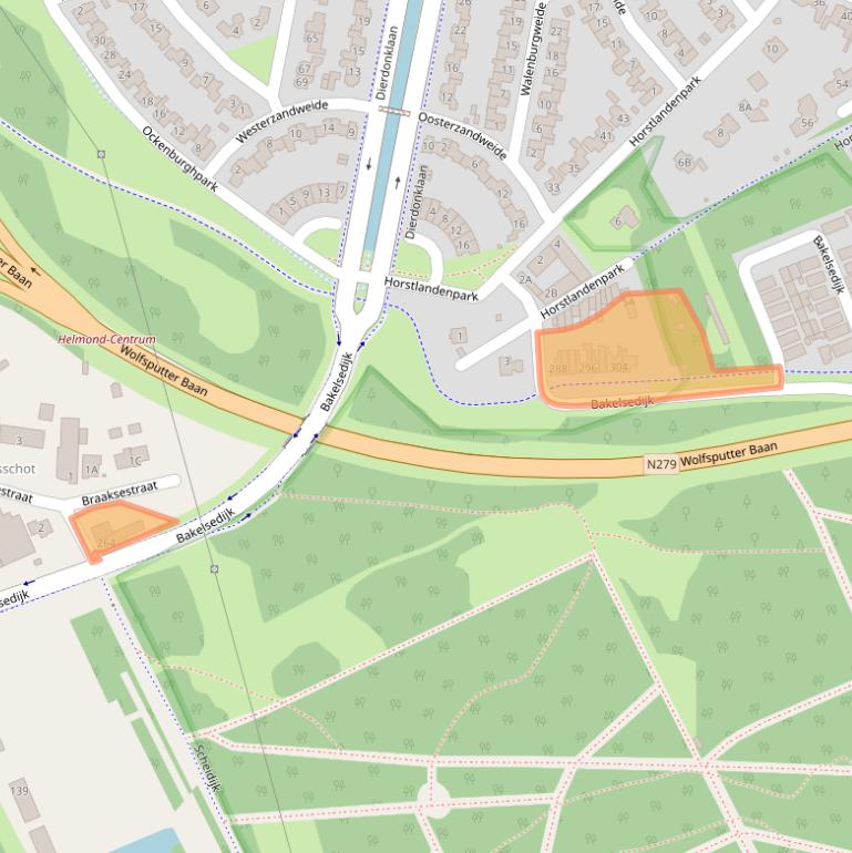 Kaart van postcodegebied 5703JJ.