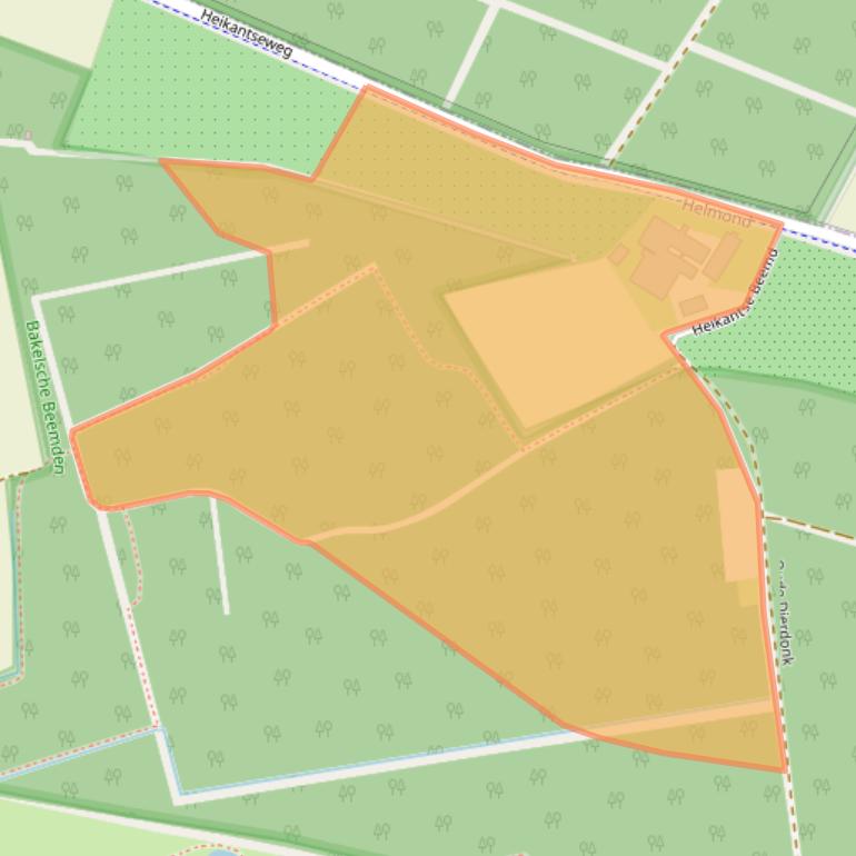 Kaart van postcodegebied 5703JS.