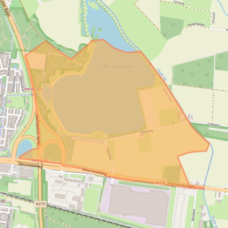 Kaart van postcodegebied 5703KE.