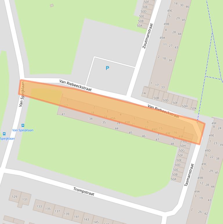 Kaart van postcodegebied 5703XK.