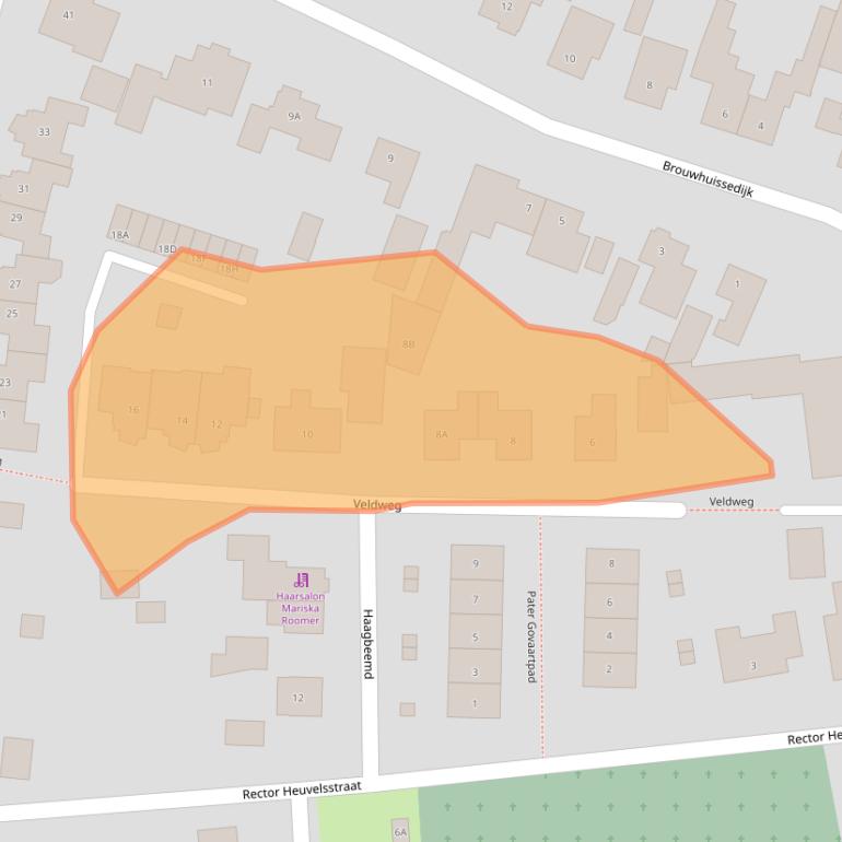 Kaart van postcodegebied 5704AL.