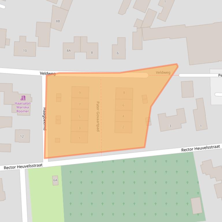 Kaart van postcodegebied 5704AS.