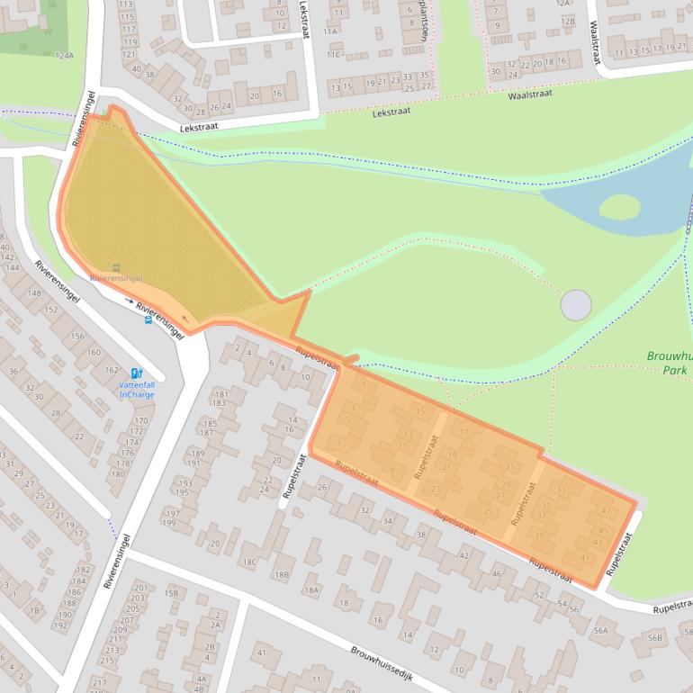 Kaart van postcodegebied 5704AW.