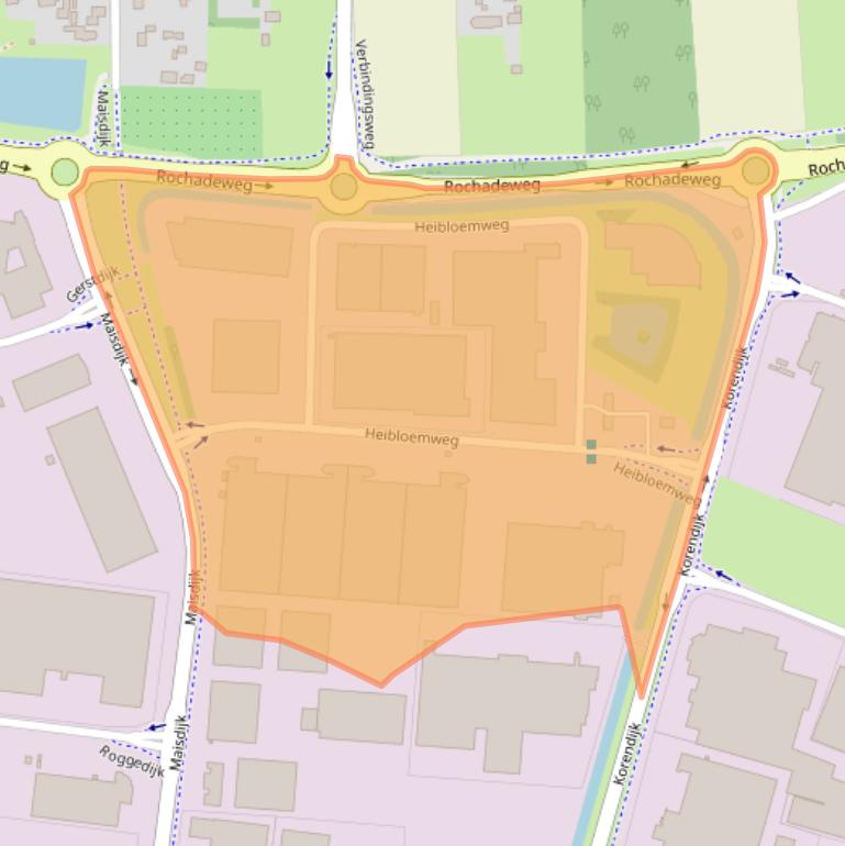 Kaart van postcodegebied 5704BS.