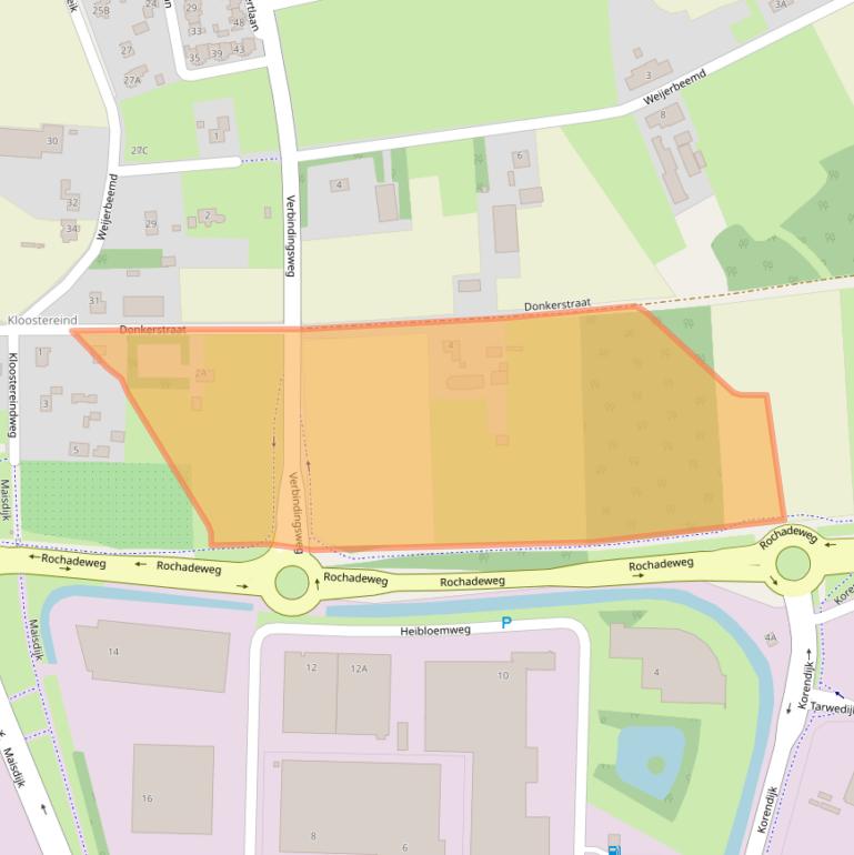 Kaart van postcodegebied 5704BW.