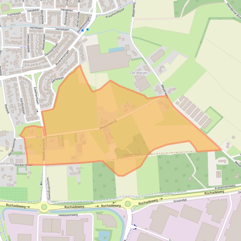 Kaart van postcodegebied 5704BX.