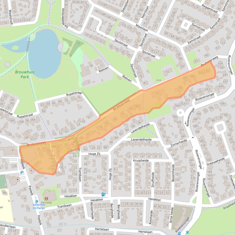 Kaart van postcodegebied 5704CN.