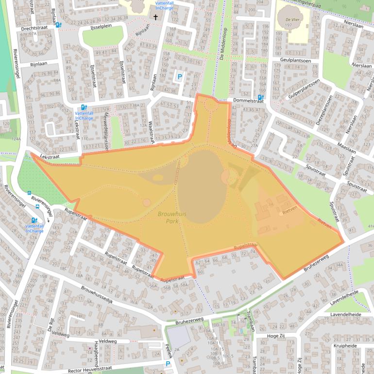 Kaart van postcodegebied 5704CP.