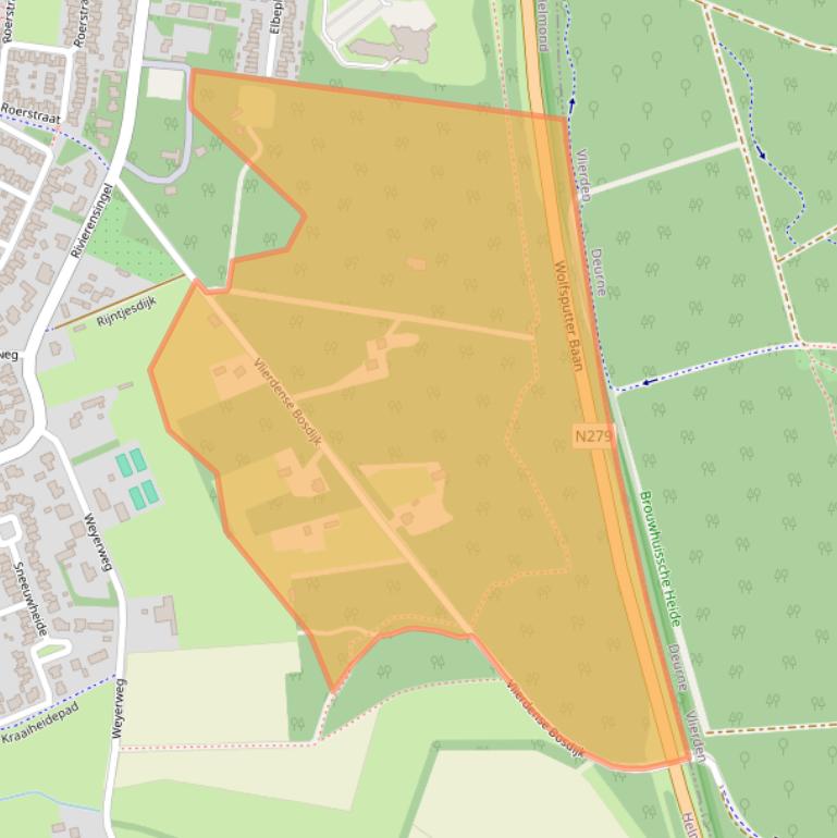 Kaart van postcodegebied 5704CS.