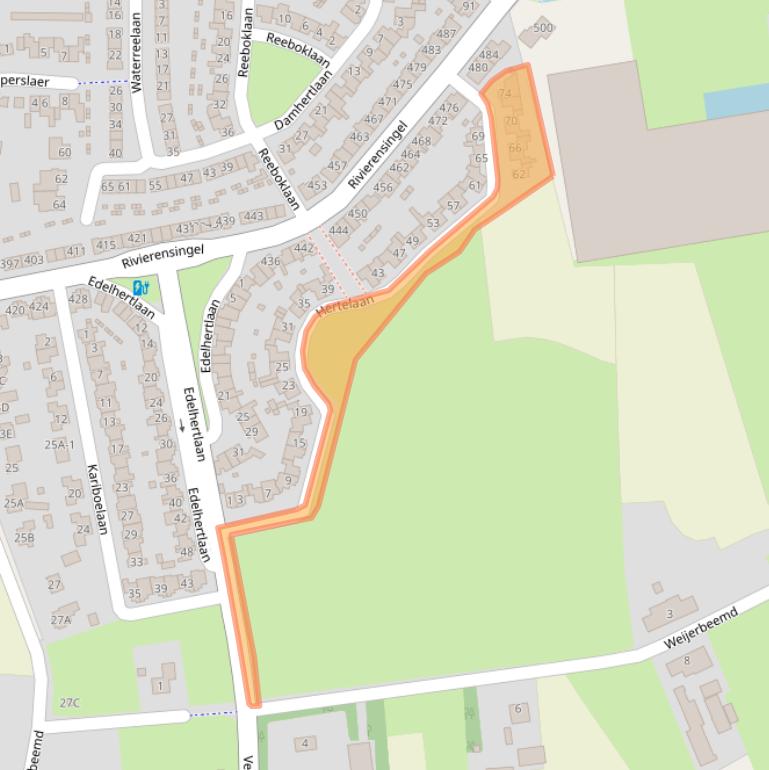 Kaart van postcodegebied 5704DS.