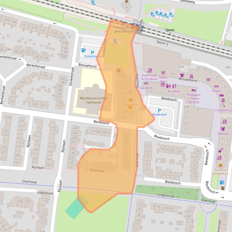 Kaart van postcodegebied 5704EL.