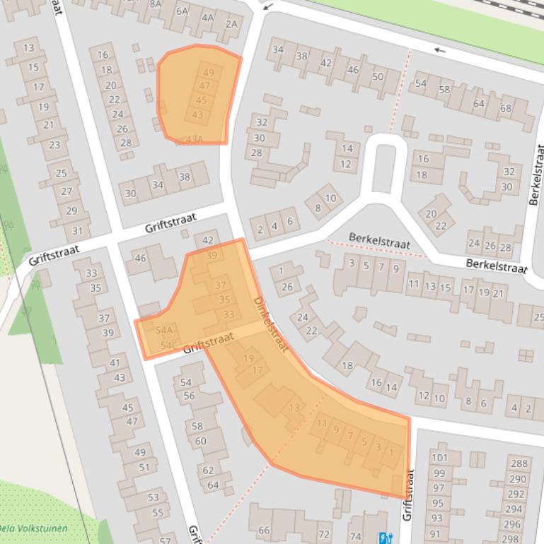 Kaart van postcodegebied 5704GL.
