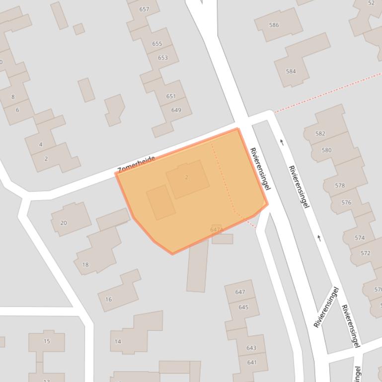 Kaart van postcodegebied 5704HD.