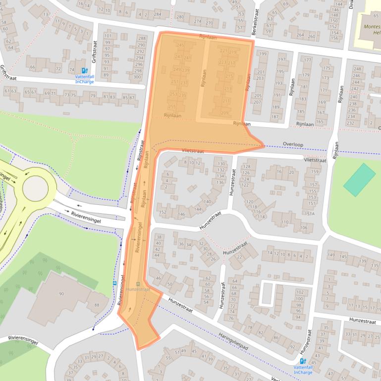 Kaart van postcodegebied 5704HJ.