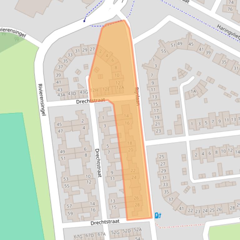 Kaart van postcodegebied 5704JE.