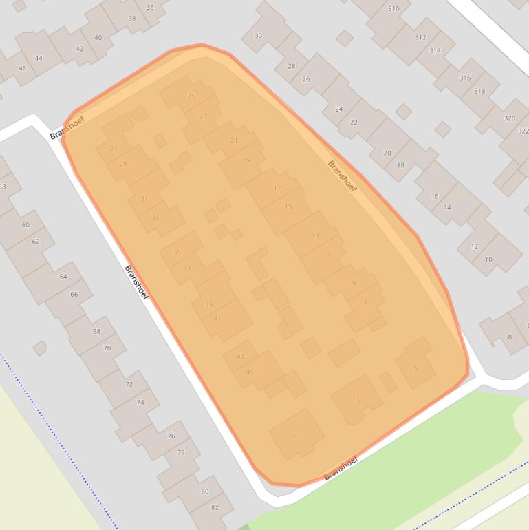 Kaart van postcodegebied 5704KB.