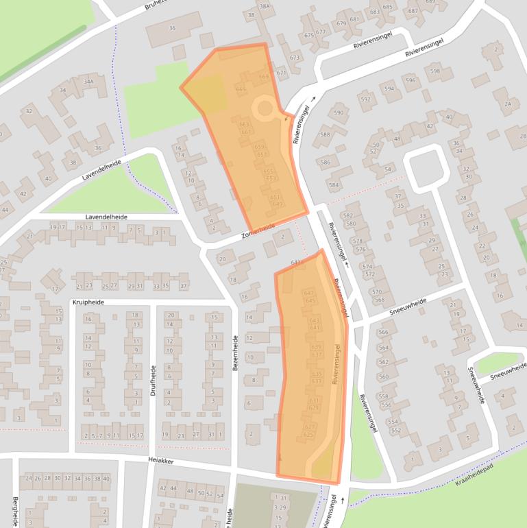 Kaart van postcodegebied 5704KS.