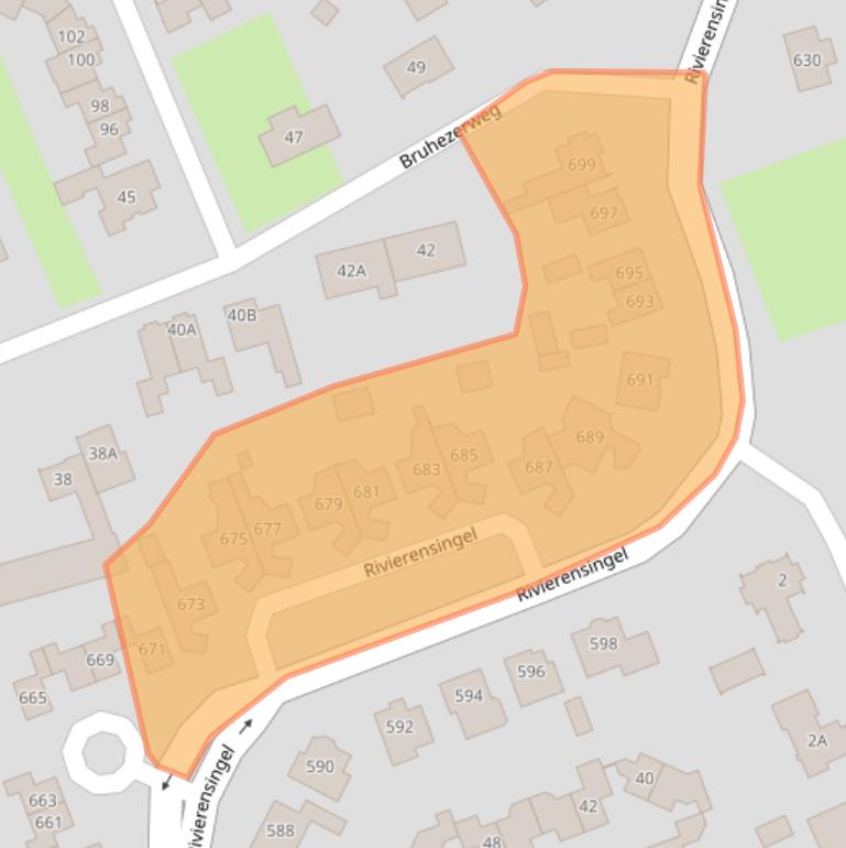 Kaart van postcodegebied 5704KT.