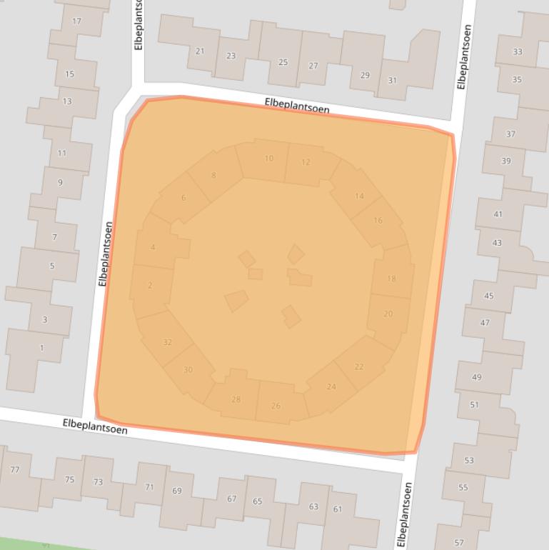 Kaart van postcodegebied 5704KZ.