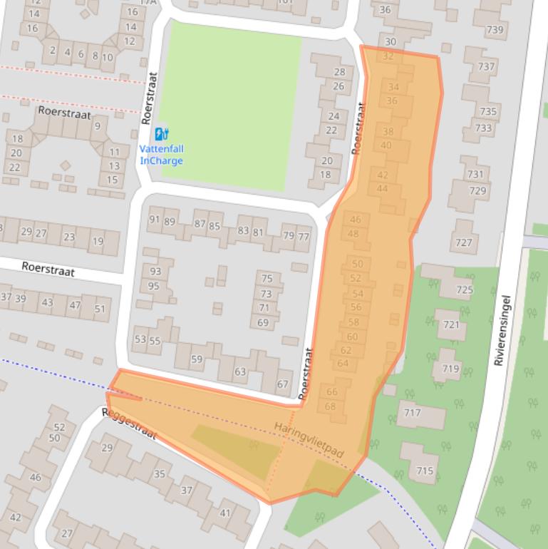 Kaart van postcodegebied 5704MC.