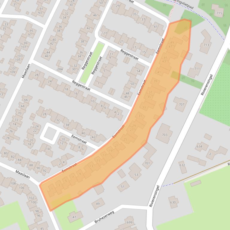 Kaart van postcodegebied 5704MP.