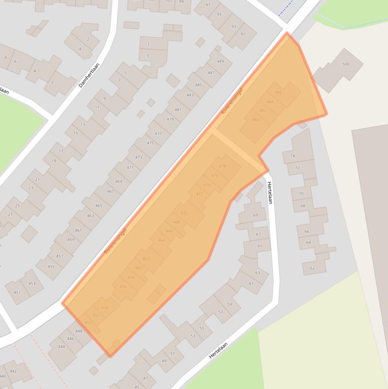 Kaart van postcodegebied 5704NS.